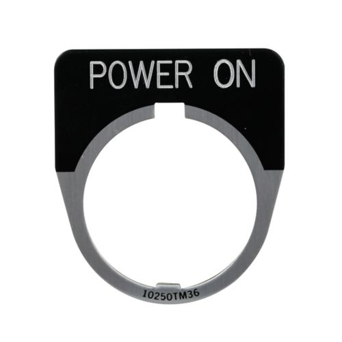 EATON 10250T LGND PLATES “MOTOR STOP” STD BLACK