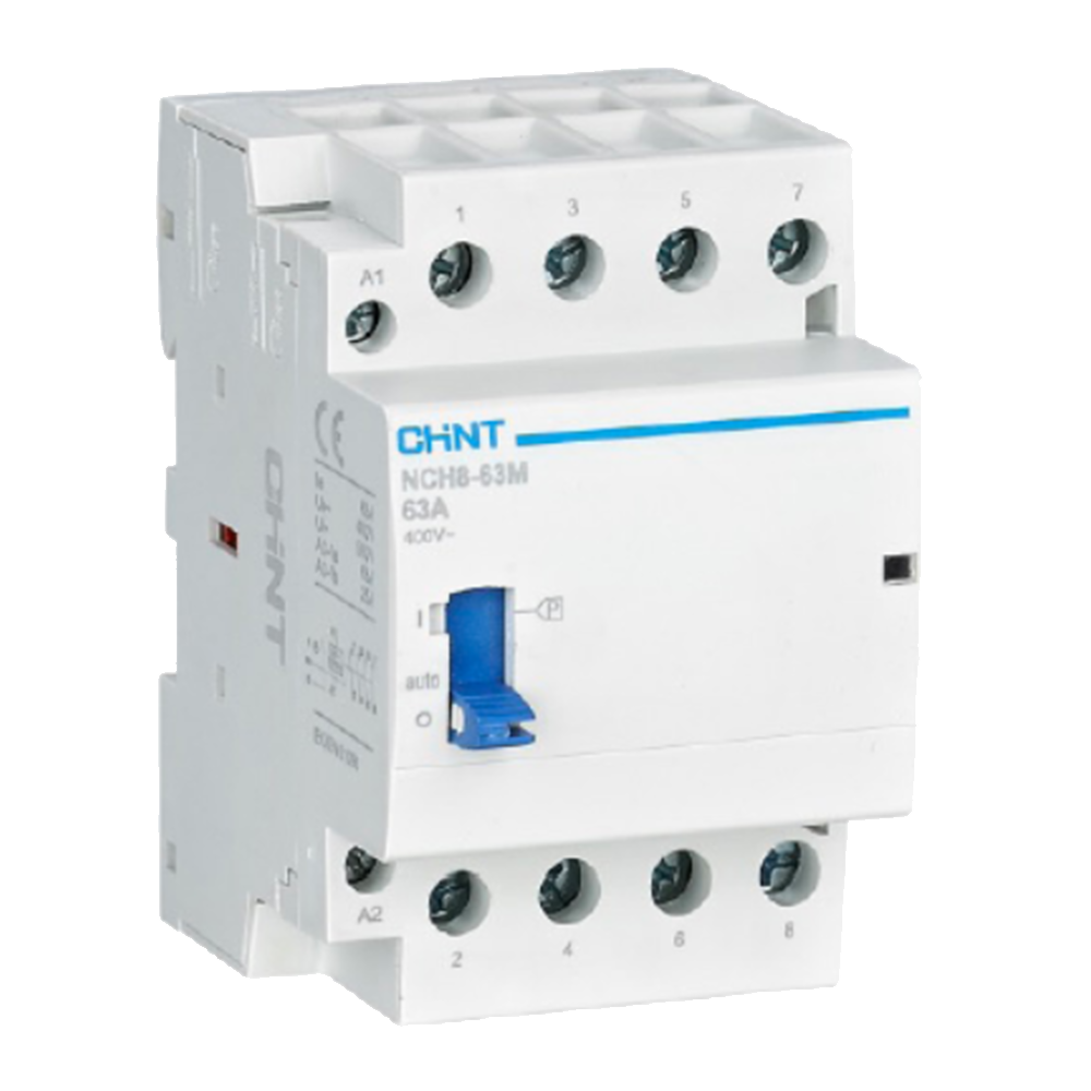 Chint Modular Contactor 63A 2NO 400V with handle NCH8-63M/40-400V