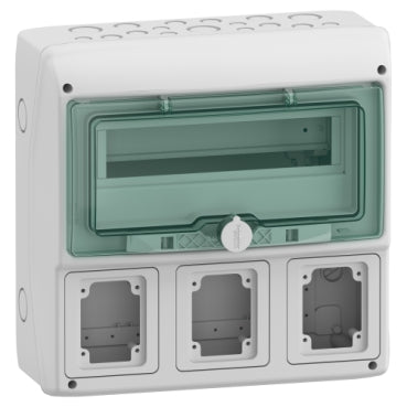 Schneider ENCLOSURE KAEDRA FOR 3 SOCKETS 13180