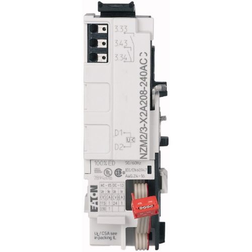 EATON RELAY MODULE FOR NZM2/3, CONFIGURABLE, 2NO, 24DC, 24-230AC, PI