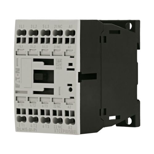 EATON CONTACTOR, 3 POLE, 380 V 400 V 7.5 KW, 1 NC, 230 V 50 HZ, 240 V 60 HZ, AC OPERATION, PUSH IN TERMINALS