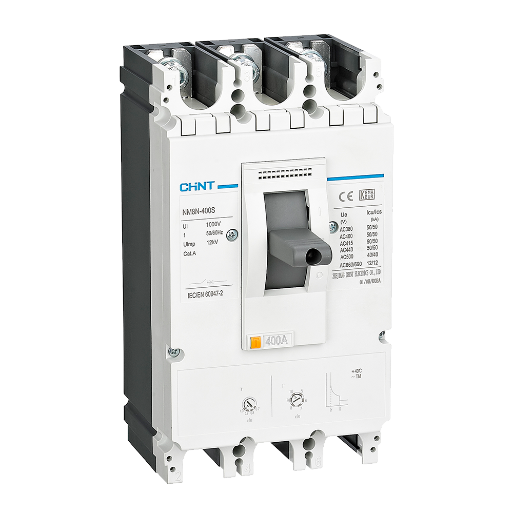 Chint 50KA 315A 3P MCCB
(Thermal/Magnetic 0.7-1In) NM8N-400S/3P-315A-TM