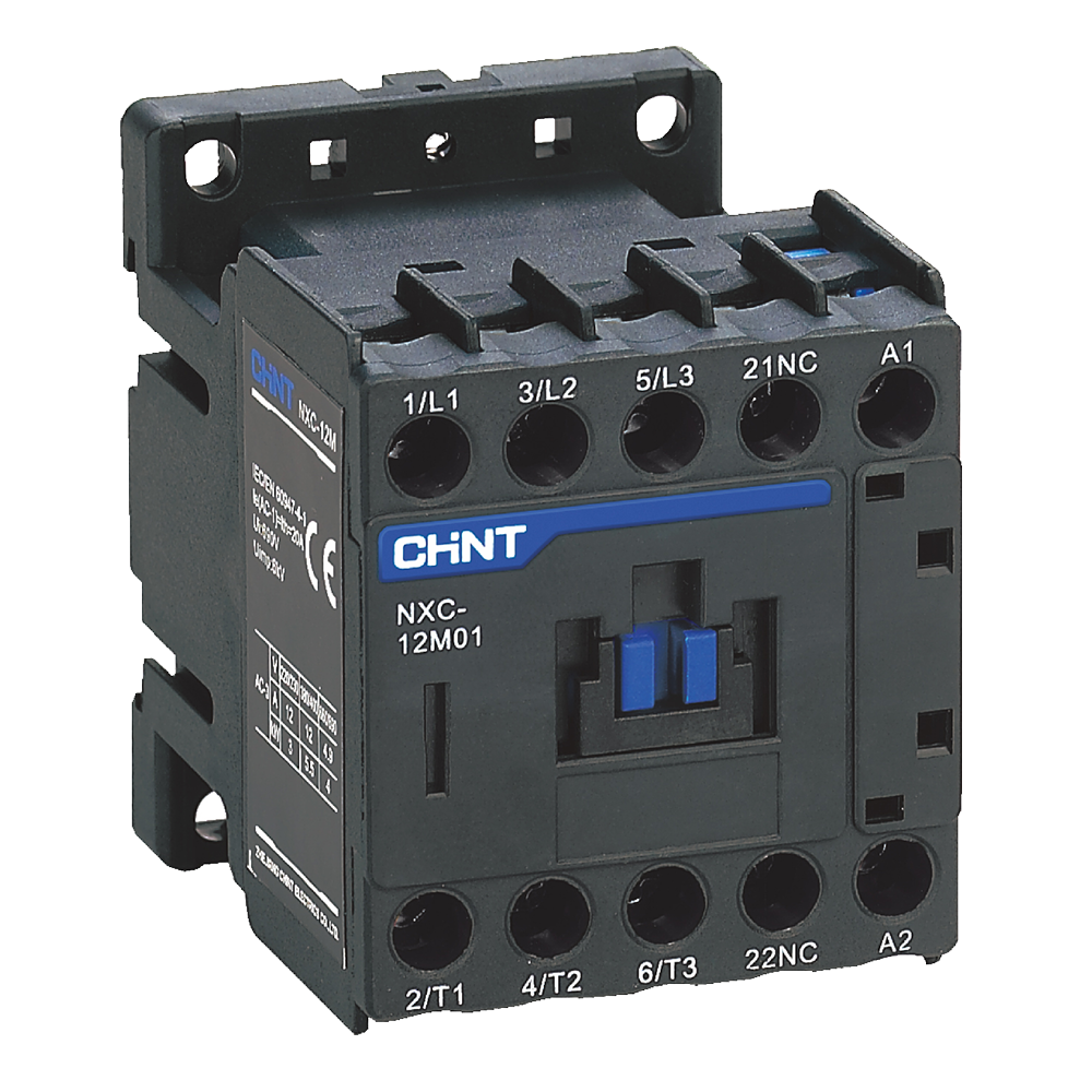 Chint Contactor 6A 3NO Main+1NO+1NC Aux 415V NXC-06-415V