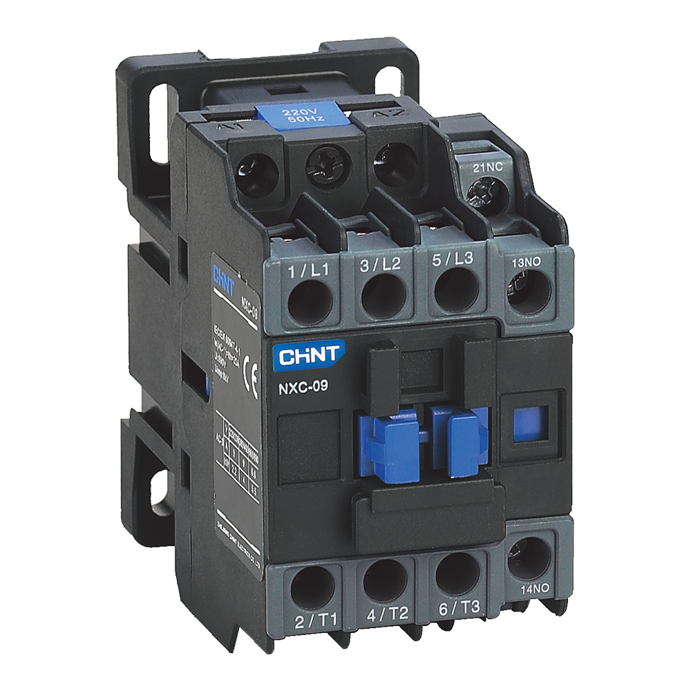 Chint Contactor 9A 3NO Main+1NO+1NC Aux 415V NXC-09-415V