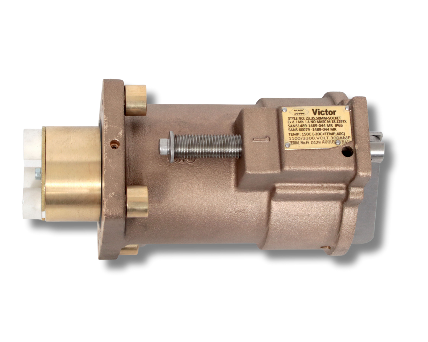 VICTOR PLUGS AND SOCKETS 3.3kV 300A Restrained Socket 95mm2 CR