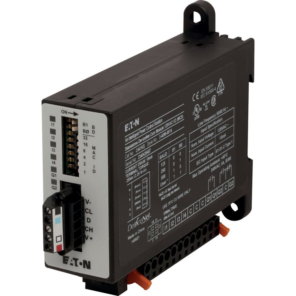 EATON DEVICENET COMM MODULE WITH 4 X 24VDC INPUT 2 X RELAY OUTPUT