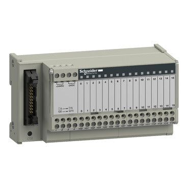 SCHNEIDER passive connection sub-base ABE7 - 16 inputs or outputs - Led
