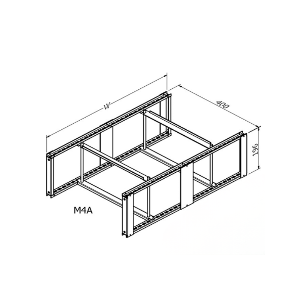 MERLIN SYSTEMS 400DX1200WX196H MASTER FRAME