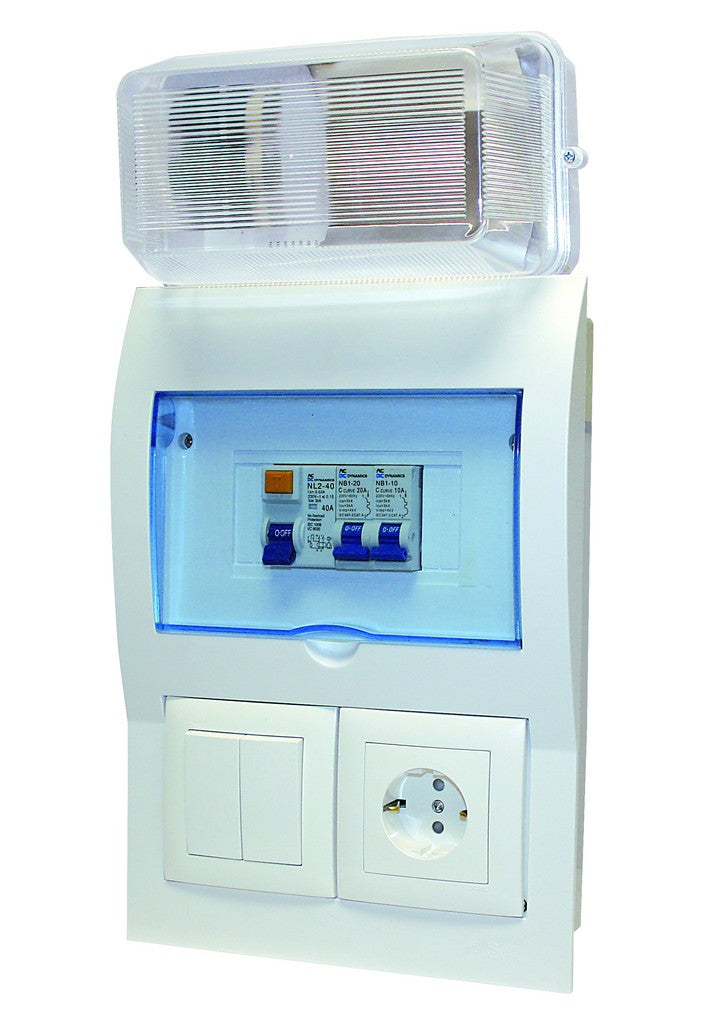 Chint Ready Board PVC WITH B/H 1XRCD+2X20A DB-RB-PVC+BH