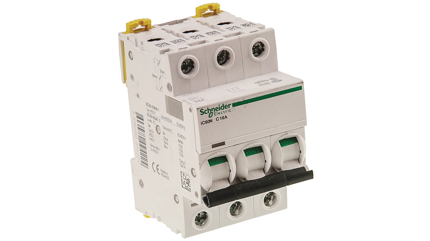 SCHNEIDER Acti9 iC60N 3P D 10A MCB