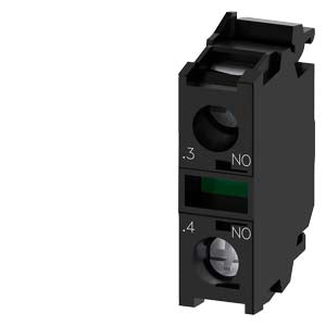 SIEMENS Contact module with 1 contact element, 1 NO, screw terminal, for front plate mounting, Minimum order quantity 5 or a multiple of this