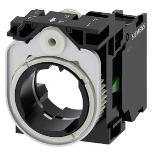 SIEMENS holder, 3-way, plastic, 1 NO, screw terminal