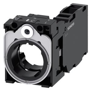 SIEMENS holder, universal, 3-way, plastic/metal, 1 NO+1 NC, screw terminal