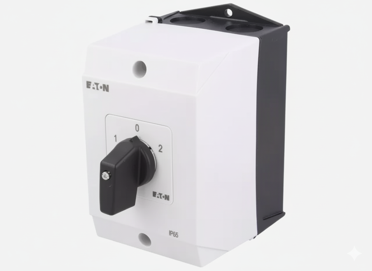 EATON REVERSING SWITCH, 3 POLE 20 AMP IN ENCLOSURE SURFACE MOUNT