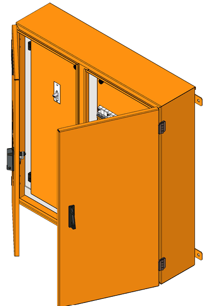 3X37 WAY SAMITE 3X27 WAY DIN DOUBLE DOOR DB