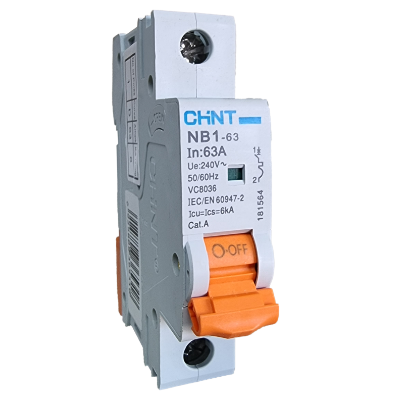 Chint 6kA 1P 4A Circuit Breaker D-Curve NB1-63-1P-D04-06
