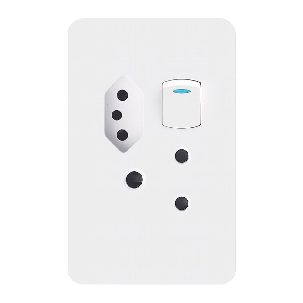 Chint Six Way Euro Socket 16A 4x4 NEW3-N11800