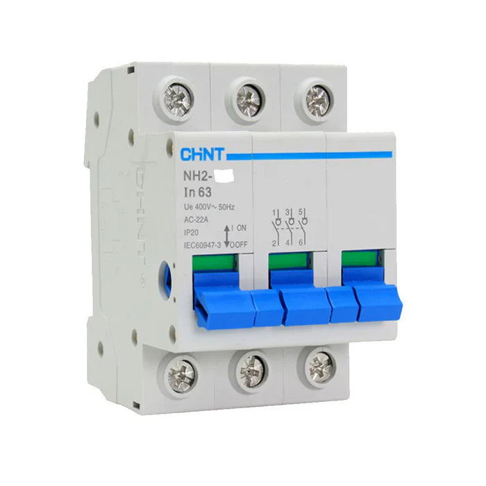 Chint Isolator 3P 63A Din Rail NH2-125-3P-63A