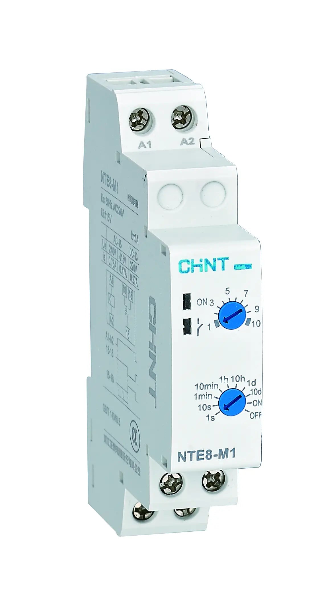 Chint Time Delay On Timer 1 Sec-10 Day AC230V NTE8-M1-DELON