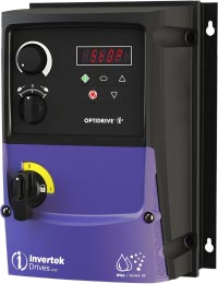 Invertek Optidrive E3 Single Phase IP66 Switched, 7 Amps 0.75 kW 1Ph. Input, 1Ph. Output, 200-240V, EMC Filter ODE-3-120070-1F1B-01