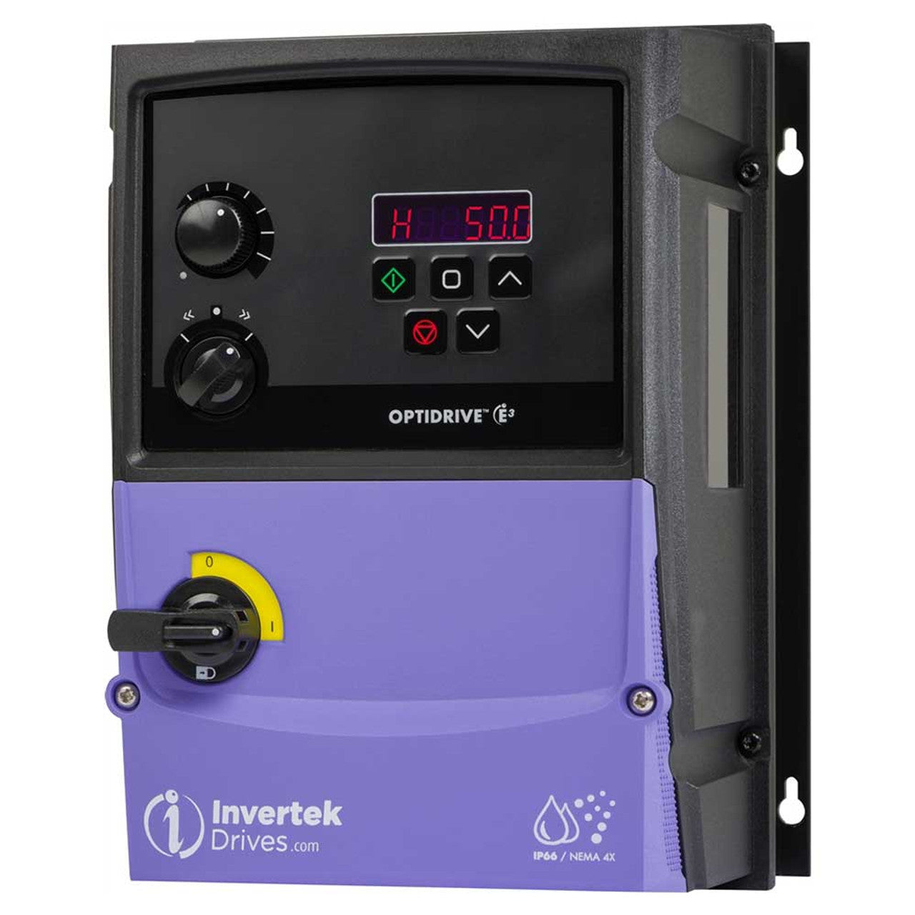 Invertek Optidrive E3 Single Phase IP66, 10.5 Amps 1.1 kW 1.5 HP 1Ph. Input, 1Ph. Output, 200-240V, EMC Filter ODE-3-220105-1F4A-01