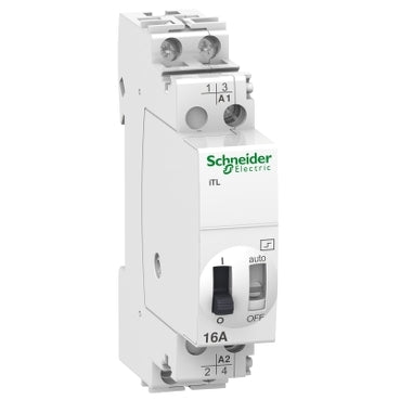 SCHNEIDER impulse relay iTL - 2P - 2 NO - 16A - coil 12 VDC - 24 VAC 50/60Hz