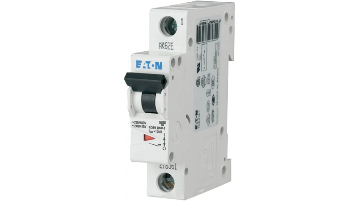 EATON CIRCUIT BREAKER 10kA CURVE D 1P - 2A