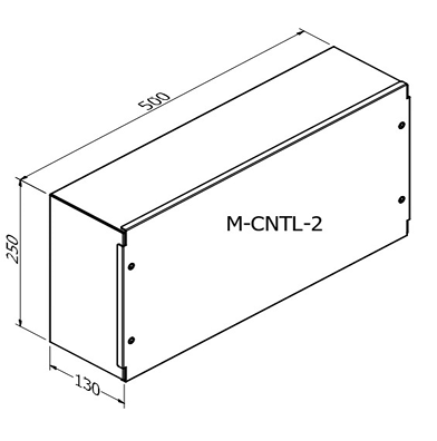 MERLIN SYSTEMS 130DX500WX250H SMALL CONTROL ENCLOSURES