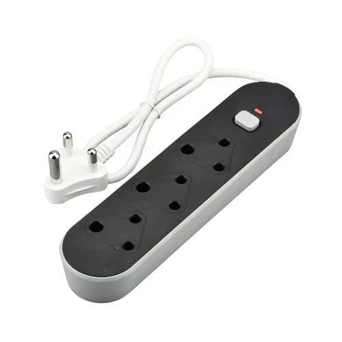 Chint 16A Switched Multiplug 3x16A 3xEuro Black TT-F02-06