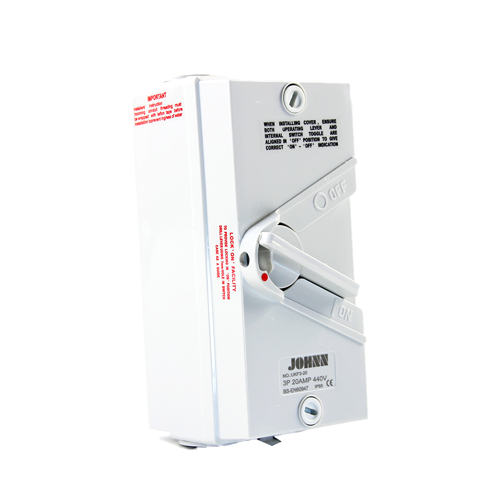 Chint Weatherproof Isolator 2P 63A/440V UKF2-63