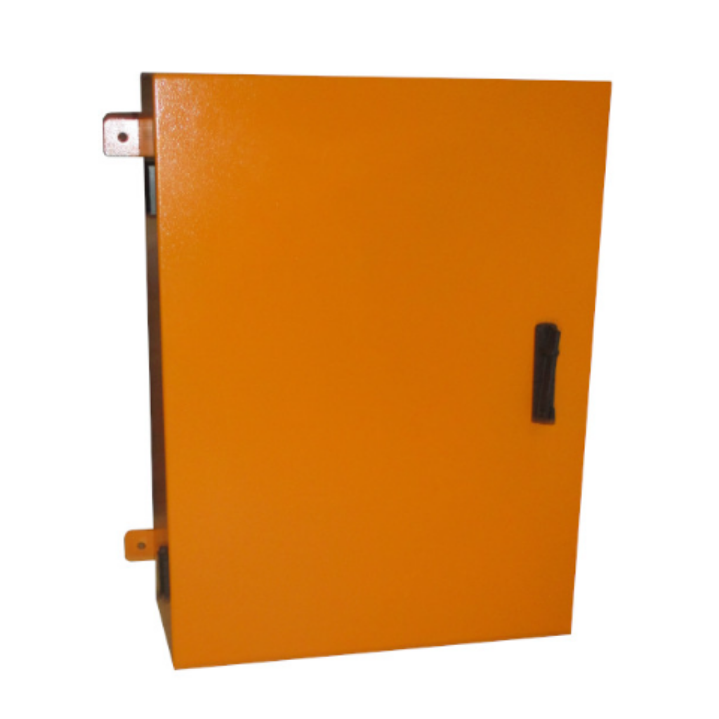 MILD STEEL WALL MOUNT ORANGE ENCLOSURE (800X600X350)