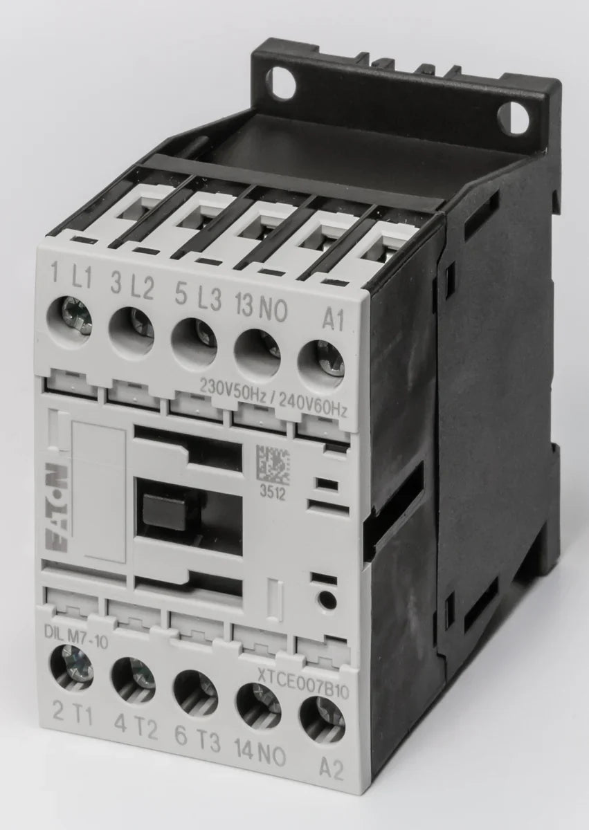EATON DILM CONTACTOR, 3P+1N/C, 4KW/400V/AC3, 24VDC COIL