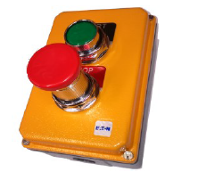 EATON START/ A-LATCH STOP STATION E20 YELLOW LID