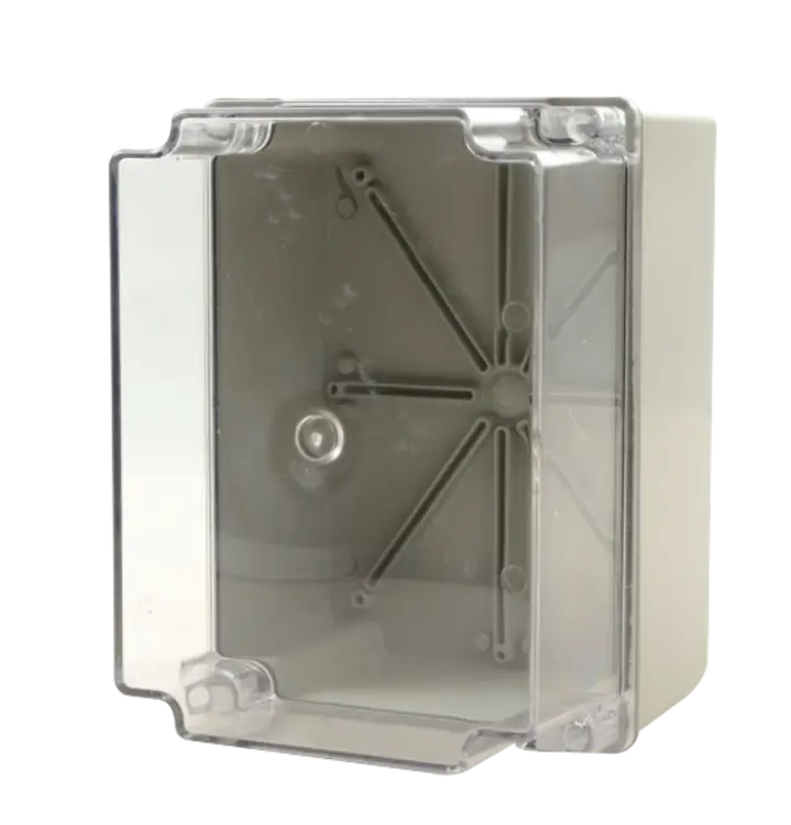 ALLBRO FEP-0023 - 190 x 140 x 90 STANDARD TRANSPARENT LID NO DEVICE PLATES AVAILABLE FOR THE FABLEC RANGE