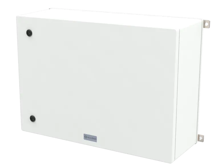 ALLBROX 6.5 (500X700X246) LANDSCAPE INC SMC DP ABOVE BOXES INCLUDE: SMC DEVICE PLATE, S/S HINGES, WALL BRACKETS, LOCKING MECHANISM & PANEL KEY