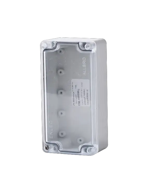 ALLBRO ENL160806C Grey Base + Clear Lid BOXES EXCLUDE DEVICE PLATE - SOLD SEPARATELY