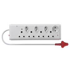 EASYHOLD 8 WAY MULTIPLUG MEDIUM SURGE 4X16 - 3X3A - 1 X SCHUKO