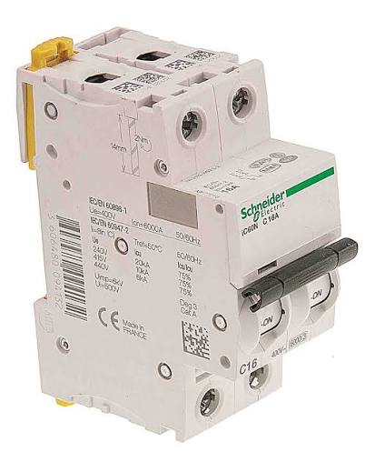 SCHNEIDER Acti9 iC60N 2P D 20A MCB