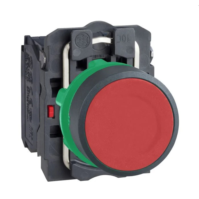 HIMEL illuminated push button, plastic ,22mm ,white,NO,240V
