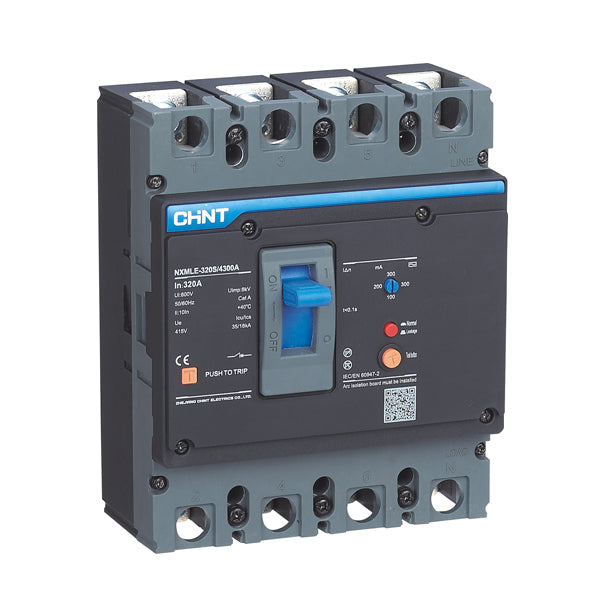 Chint 36KA 3P+N 125A Earth Leakage OL Protection NXMLE-125H/4 125A