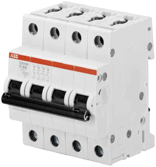 ABB S204M-C16 Miniature Circuit Breaker - 4P - C - 16 A 2CDS274001R0164