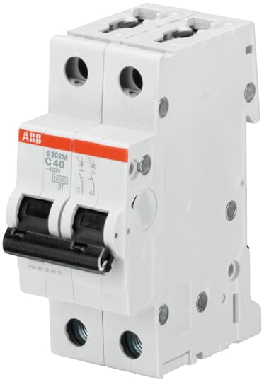 ABB S202M-C2 Miniature Circuit Breaker - 2P - C - 2 A 2CDS272001R0024