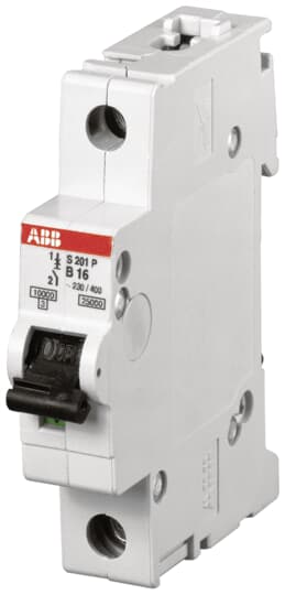 ABB S201P-C25 Miniature Circuit Breaker - 1P - C - 25 A 2CDS281001R0254