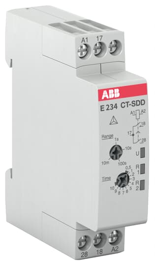 ABB CT-SDD.22 Time relay, star-delta 2n/o, 24-48VDC, 24-240VAC 1SVR500211R0100
