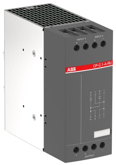 ABB CP-C.1-A-RU Redundancy unit for power supplies In: 2x20A, Out: 1x40A 1SVR360060R1001