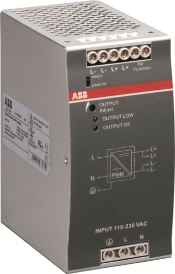 ABB CP-E 12/10.0 Power supply In:115/230VAC Out: 12VDC/10A 1SVR427035R1000