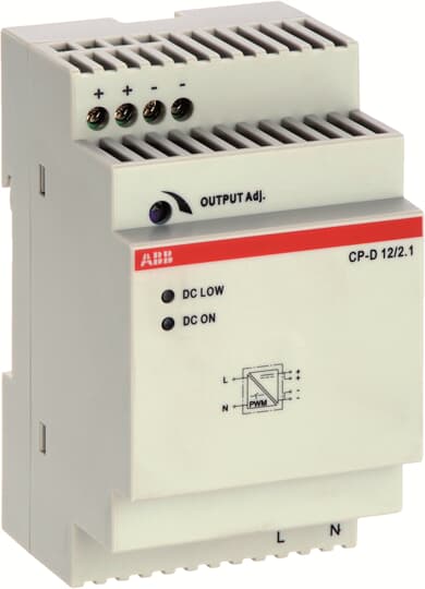ABB CP-D 12/2.1 Power supply In: 100-240VAC Out: 12VDC/2.1A 1SVR427043R1200