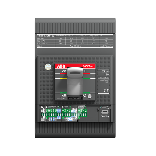 ABB Moulded Case Circuit Breaker XT2N 160 Ekip LS/I In=100A 3p F F 1SDA067057R1