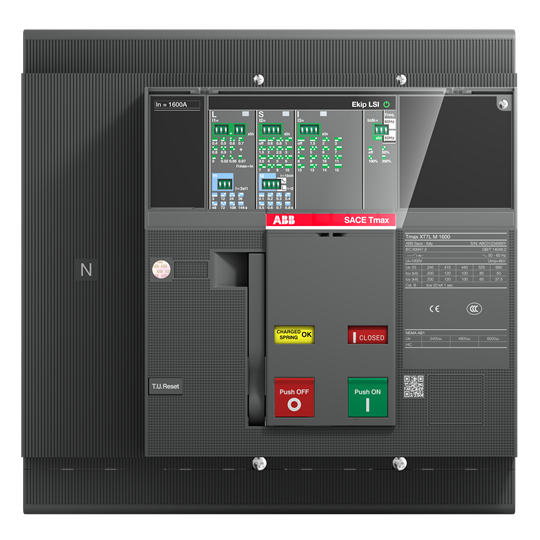 ABB Moulded Case Circuit Breaker XT7H M 1000 Ekip Dip LSI In=1000A 4p F F 1SDA101715R1