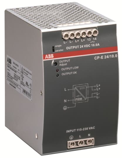 ABB CP-E 24/10.0 Power supply In:115/230VAC Out: 24VDC/10A 1SVR427035R0000